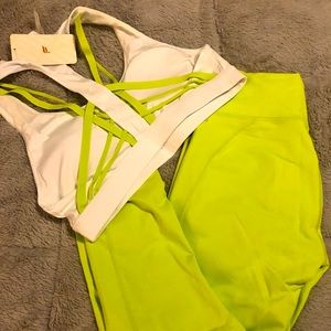 NWT- Fabletics Powerhold Leggings and Sports Bra